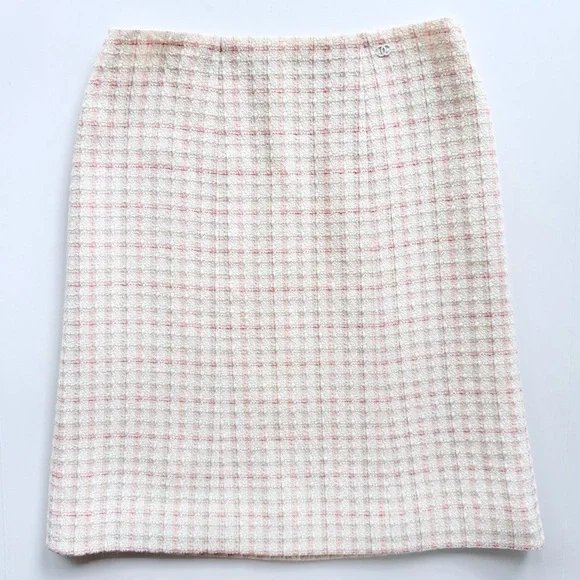 Chanel 04C 2004 Cruise Resort Ivory Fantasy Tweed B2364 Skirt Size 36 FR 4 US - Picture 8 of 16